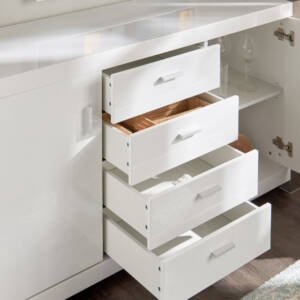 | بوفيه عصري متعدد الاستخدامات مع تصميم فريد