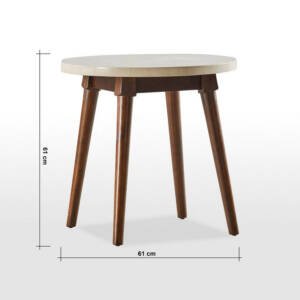 | طاولة جانبية بسطح رخام - جاشا