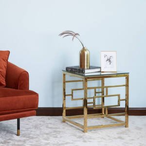 طاولة جانبية بسطح زجاج - تيرينس