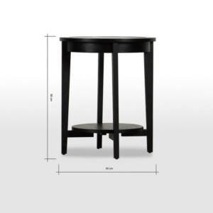 | طاولة جانبية بسطح زجاج من لوك