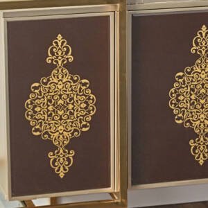 | بوفية بتصميم فريد وأرجل قوية من الفولاذ