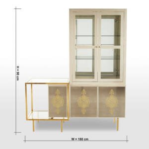 | بوفية بتصميم فريد وأرجل قوية من الفولاذ