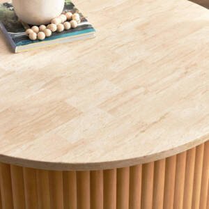 | طاولة قهوة بسطح رخامي بتصميم أودنس