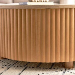 | طاولة قهوة بسطح رخامي بتصميم أودنس