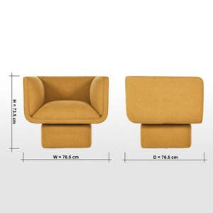 | كرسي مفرد بقاعدة مربعة