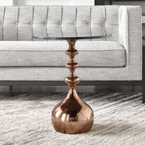 | طاولة جانبية بسطح رخام - كاسيا