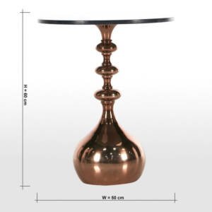 | طاولة جانبية بسطح رخام - كاسيا