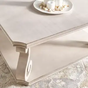 | طاولة قهوة خشب بتصميم جوان