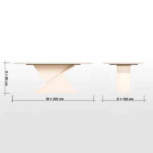 | طاولة سفرة +8 مقاعد بتصميم أنيق