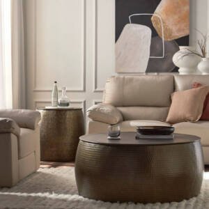 | طاولة جانبية بسطح معدني - إلياس