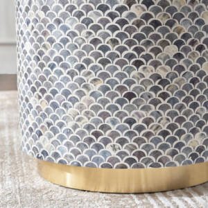 | طاولة جانبية بسطح عظم - كاريجاري