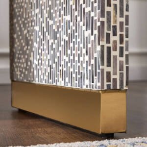 | طاولة جانبية بسطح عظم - واترفال