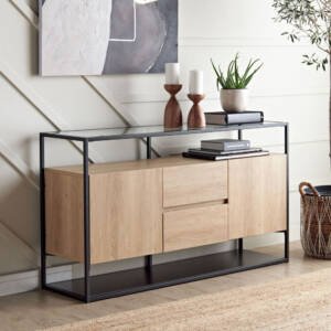 | بوفيه مع إطار معدني تصميم أنيق