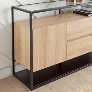 | بوفيه مع إطار معدني تصميم أنيق