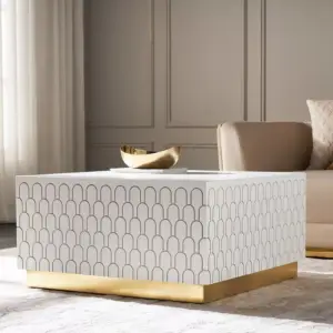 طاولة قهوة بتصميم مربع 2 | طاولة قهوة بتصميم مربع