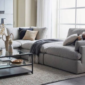 | كنب مفرد ويدج قماش