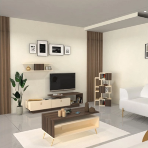 | طقم طاولات تلفزيون وقهوة أنيقة