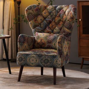 كرسي مفرد من تصميم تايجر مع مسند للقدم 3 | كرسي مفرد من تصميم تايجر مع مسند للقدم