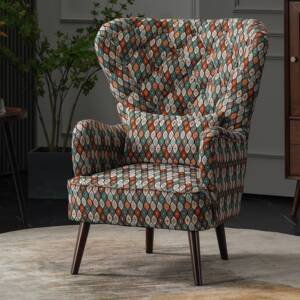 كرسي مفرد من تصميم تايجر مع مسند للقدم 4 | كرسي مفرد من تصميم تايجر مع مسند للقدم