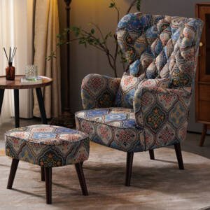 كرسي مفرد من تصميم تايجر مع مسند للقدم 6 | كرسي مفرد من تصميم تايجر مع مسند للقدم