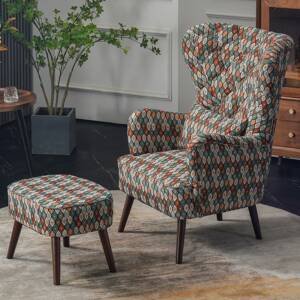 كرسي مفرد من تصميم تايجر مع مسند للقدم 7 | كرسي مفرد من تصميم تايجر مع مسند للقدم