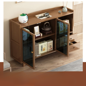 كورنر كوفي بخزانة زجاجية مودرن 2 | كورنر كوفي بخزانة زجاجية مودرن