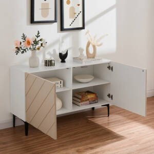 | بوفية بألوان متعددة بتصميم اوروبي