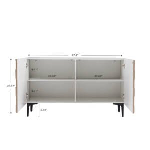 | بوفية بألوان متعددة بتصميم اوروبي