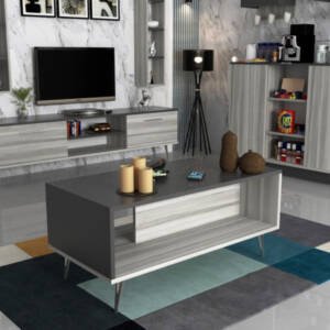 | طقم طاولات تلفزيون وقهوة بتصميم راقي