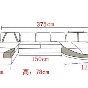 | كنب زاوية بتصميم فضائي رائع