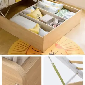 سرير اطفال دورين مع درج و وحدات تخزين 7 | سرير اطفال دورين مع درج و وحدات تخزين