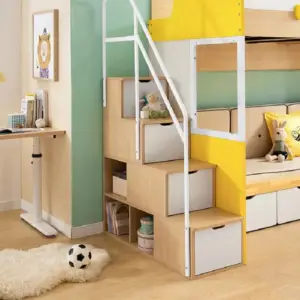 سرير اطفال دورين مع درج و وحدات تخزين 2 سرير-اطفال-2