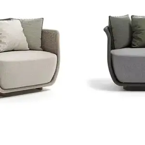 طقم كنب روتان خشبي حديث