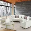 طقم كنب زاوية بشكل حرف ال مع كرسيين مفردين – تصميم مريح وتنجيد فاخر – مثالي لغرف المعيشة العصرية 20 طقم كنب زاوية بشكل حرف ال مع كرسيين مفردين – تصميم مريح وتنجيد فاخر – مثالي لغرف المعيشة العصرية