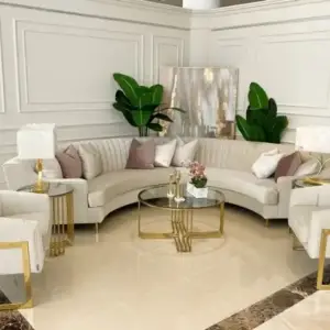 طقم كنب زاوية بشكل حرف ال مع كرسيين مفردين – تصميم مريح وتنجيد فاخر – مثالي لغرف المعيشة العصرية 2 طقم كنب زاوية بشكل حرف ال مع كرسيين مفردين – تصميم مريح وتنجيد فاخر – مثالي لغرف المعيشة العصرية