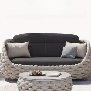 طقم كنب بتصميم روتاني دائري