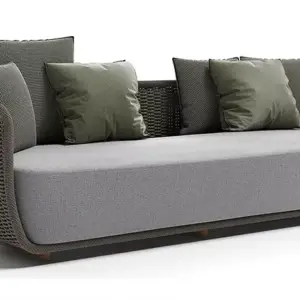 | طقم كنب روتان خشبي حديث