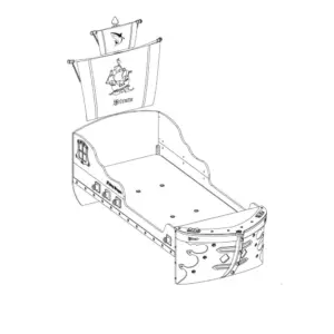 غرفة نوم اولاد شكل سفينة قراصنة 6 غرفة-نوم-