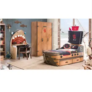 غرفة نوم اولاد شكل سفينة قراصنة 1 غرفة نوم اولاد شكل سفينة قراصنة