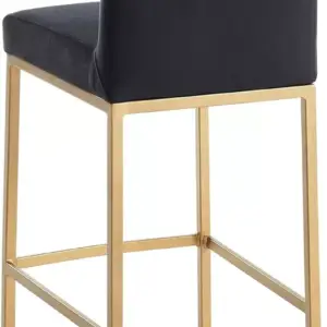 كرسي بار لون ذهبي و أسود انيق