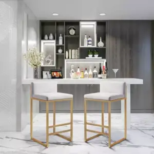 كرسي بار ذهبي بجودة عالية