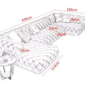 كنب زاويه عصري بتصميم هندسي فائق الجودة 7 | كنب زاويه عصري بتصميم هندسي فائق الجودة