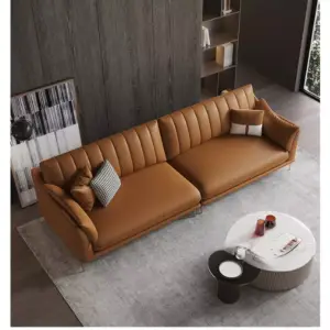 | كنب جلد بتصميم ايطالي