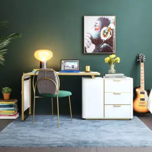 | مكتب ابيض فاخر بتصميم عصري