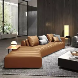 | كنب زاوية جلد ايطالي راقي