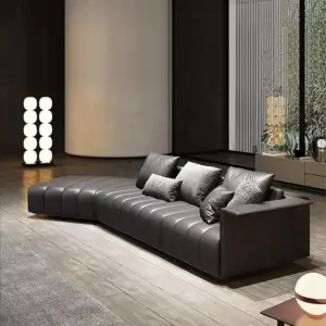 | كنب زاوية جلد ايطالي راقي