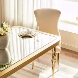 سفرة طعام مع 10 مقاعد بتصميم راقي 8 سفرة طعام مع 10 مقاعد بتصميم راقي