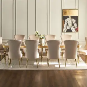 سفرة طعام مع 10 مقاعد بتصميم راقي 2 | سفرة طعام مع 10 مقاعد بتصميم راقي