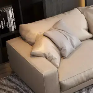 | كنب زاوية جلد مميزة بتصميم فاخر