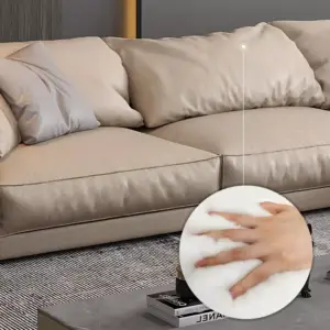 | كنب زاوية جلد مميزة بتصميم فاخر